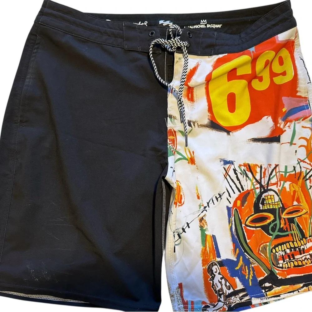 Billabong LAB x Andy Warhol + Jean-Michel Basquiat Board Shorts -‎ Size 33